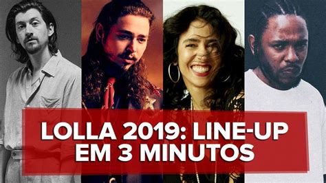 Line up do Lollapalooza 2019 tem rap pop e novo rock não tão novo