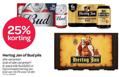 Bud Blikje Bier Krat Bier Folder Aanbieding Bij Spar Details