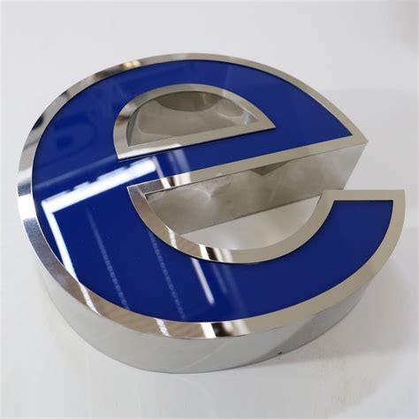 Led Lights Silver Stainless Steel Letters Channel D Letter For