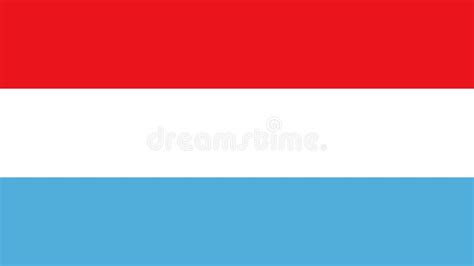 La Bandera Nacional De Luxemburg Stock de ilustración Ilustración de