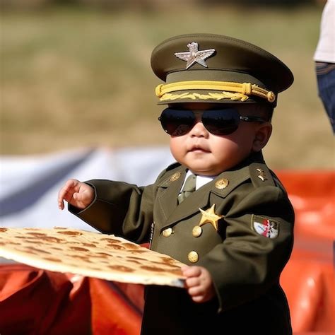 Ni Os Persona Oficial Soldado Uniforme Muchacho Capit N Cara Ai