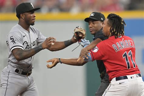 White Soxs Tim Anderson Guardians José Ramírez Ejected In Bench