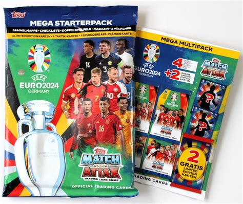 Topps Match Attax Euro 2024 Mega Starterpack Mit Ronaldo Bellingham