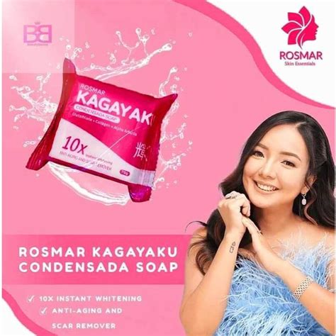 ROSMAR KAGAYAKU CONDENSADA WHITENING SOAP 10X WHITENING SOAP Shopee