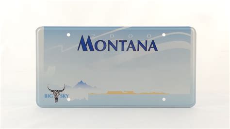 Montana State Us Usa License Plate Custom Number Plate Etsy