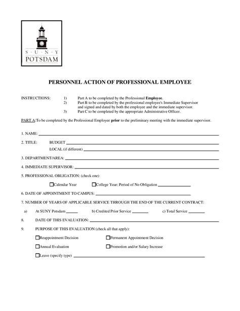 FREE 31 Personnel Action Forms In PDF MS Word Excel