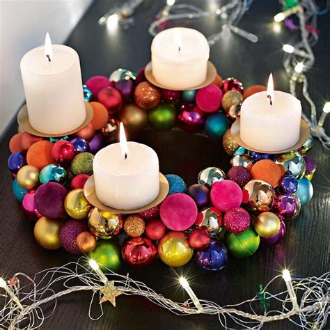 Adventskranz Aus Kugeln Selber Machen Ideen Mit Anleitung Christmas Advent Wreath Advent