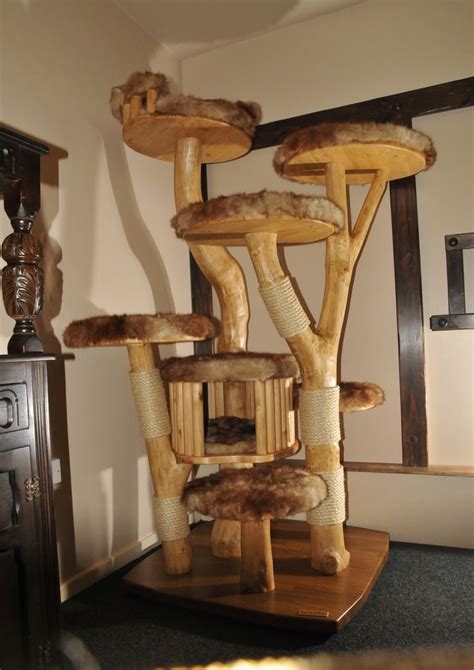 Bespoke Large Cat Tree For A Corner Custom Cat Trees Cat Trees Diy