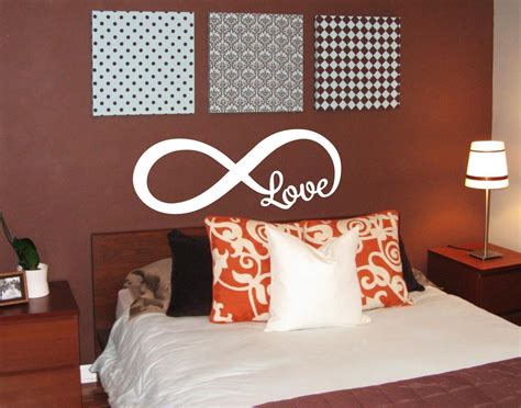 Infinity Symbol With Love Wall Decal Quote Bedroom Home