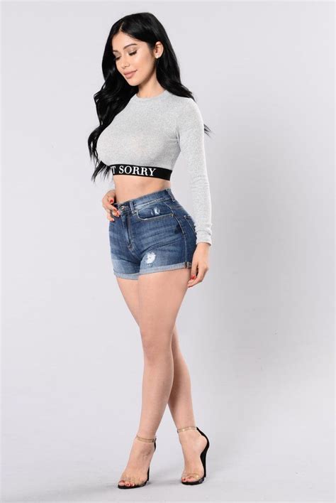 Sorry Bout It Top Heather Grey Long Sleeve Crop Top Long Crop Top