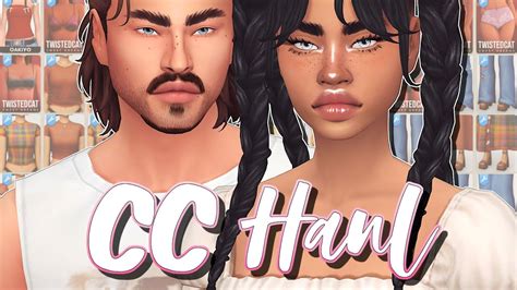 150 New Cc Items Sims 4 Male And Female Cc Haul 68🌿 Links Youtube