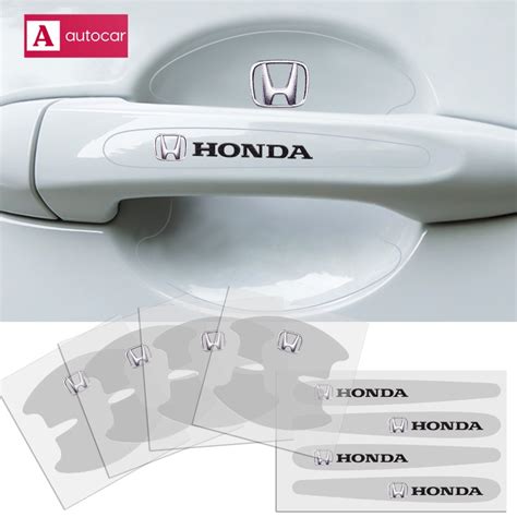 Para Honda Tigela Da Porta Do Carro Anti Scratch Transparente Adesivo