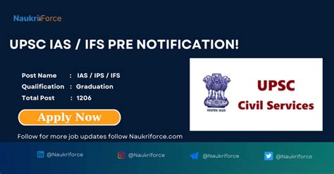 UPSC IAS IFS Pre Online Form 2024 Apply Now