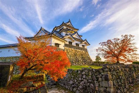 Beautiful Sky at Hikone Castle, Hikone Castle is 1 of 12 Original Castles in Japan Stock Photo ...