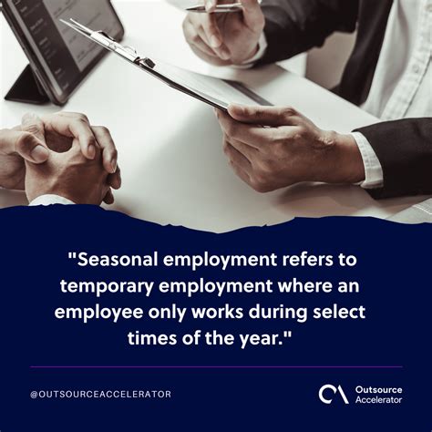 Understanding seasonal employment | Outsource Accelerator