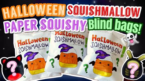 Opening Diy Halloween Squishmallow Paper Squishy Blindbags Flowaween