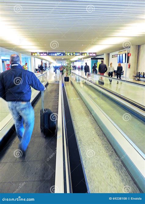 Airport Of Palma De Mallorca Busy People Editorial Stock Photo Image