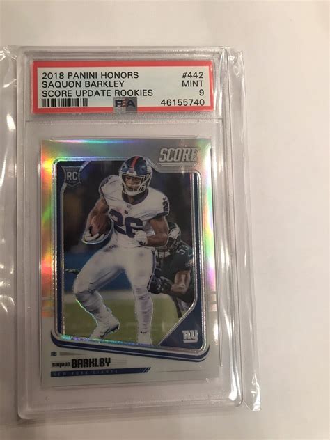 Panini Honors Score Update Rookies Saquon Barkley Rc