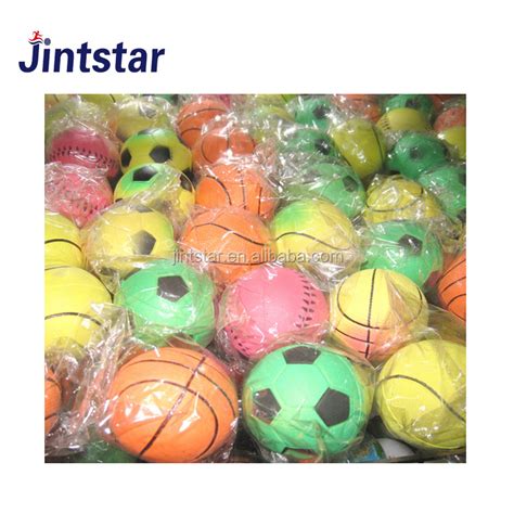 55mm 60mm Custom High Bounce Hollow Rubber Color Bounce Ball Toy For