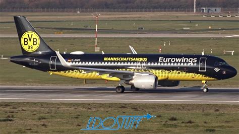 Bvb Borussia Dortmund Livery Eurowings Airbus A Takeoff