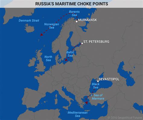 Map Of Main Russian Ports By John Mauldin In 2020 Map Russia Murmansk