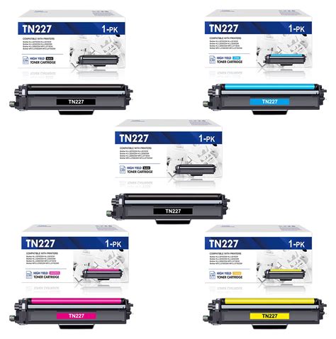 Tn Tn Bk C M Y Toner Cartridge Pack Compatible For Brother Tn