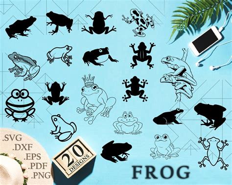 Frog Svg Frog Svg Frog Clipart Toad Svg Cute Frog Svg Frog Dxf