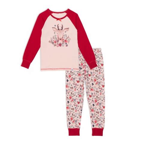 Organic Cotton Two Piece Printed Pajama Set With Deer 18m Kroger