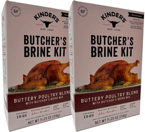 Kinders Seasoning Thanksgiving Bundle Includes Master Brine Buttery Poultry Rub