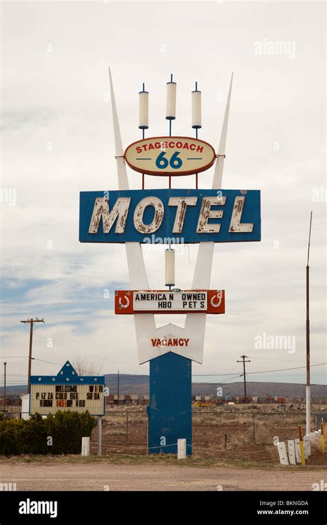 Motel on Route 66, Arizona, USA Stock Photo - Alamy