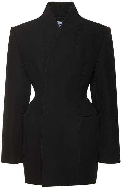 Balenciaga Minimal Hourglass Jacket Shopstyle