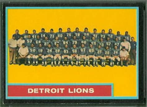 Detroit Lions Team - 1962 Topps #62 - Vintage Football Card Gallery