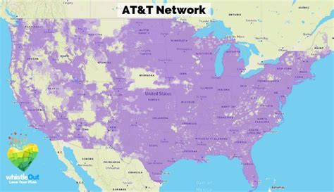 Atandt Coverage Map How It Compares Whistleout Map Cell Phone Service Atandt