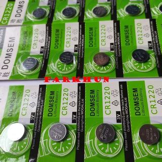 Jual BATERAI KANCING ORI DOMSEM CR1220 3V TERBAIK BATTERY CR 1220 CR