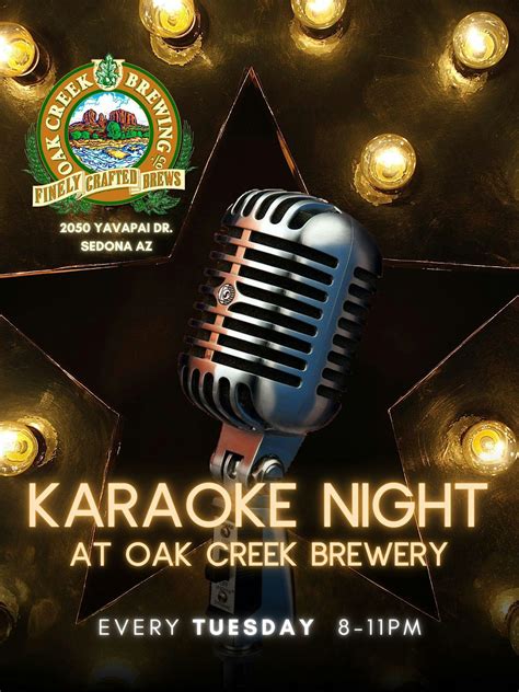 Karaoke Night At Oak Creek Brewery Oak Creek Brewery Yavapai Drive