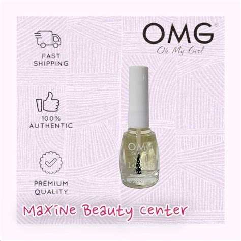 Omg Top Coat Nail Polish Ml Glossy Colorless Matte Natural