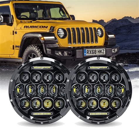 Doxmall Inch Led Headlight For Jeep Wrangler Jk Tj Lj Led Headlamp