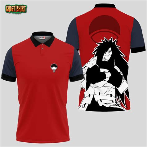 Madara Uchiha Polo Shirts Custom Manga Anime