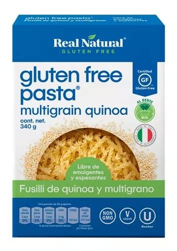 Pasta Fusilli Quinoa Multigrano Sin Gluten Real Natural 340g MercadoLibre