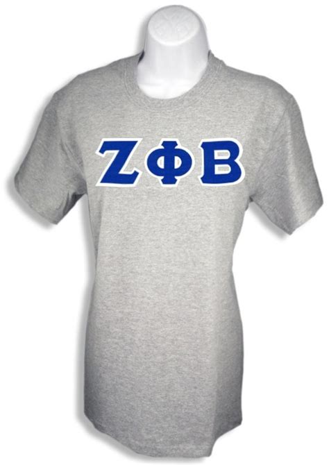 Zeta Phi Beta Sewn Lettered Shirts Sale 2295 Greek Gear®