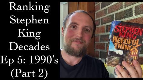 Ranking Stephen King Decades Ep 5 The 1990s Part 2 YouTube