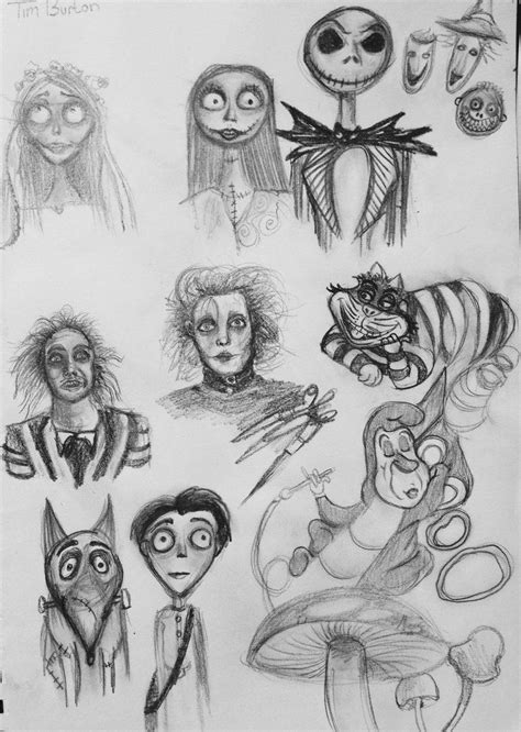 Art Tim Burton Drawings