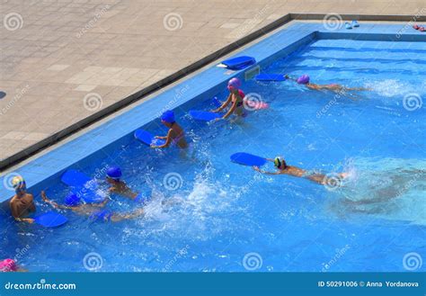 Children Swimming Competition Finish Editorial Photo - Image of effort ...