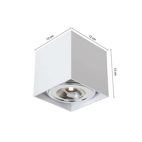 Downlight Lux Cuadrado Ar Machado Blanco Serlux