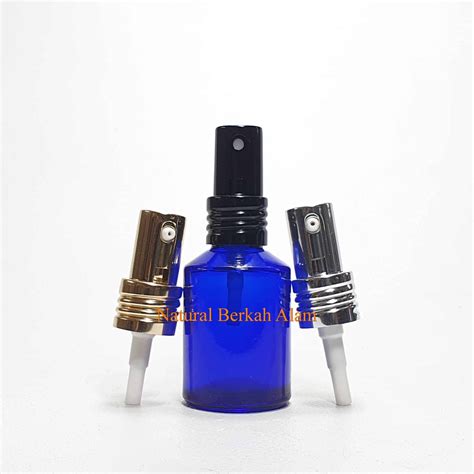 Jual Botol Kaca GD 30 Ml Biru Original Tutup Pump Treatment Alu Spiral