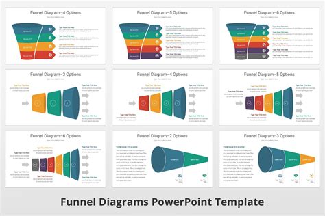 Funnel Diagrams PowerPoint template | Powerpoint templates, Powerpoint ...