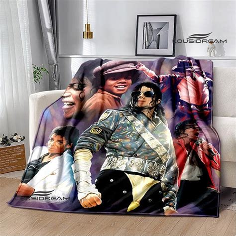 Michael Jackson Retro Print Blanket Global Mj Shop