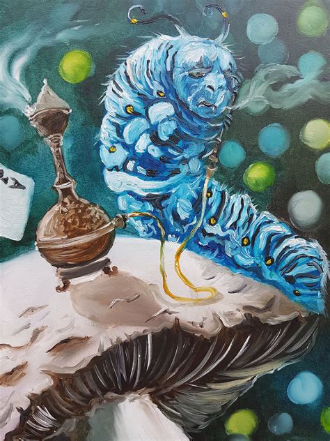 Hookah Smoking Caterpillar Alice In Wonderland