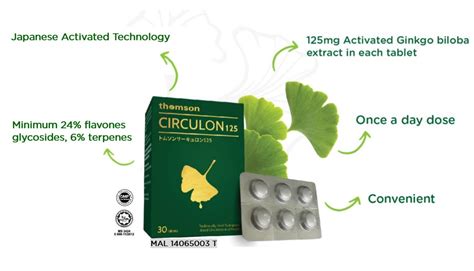 Circulon 125 Gingko Biloba Thomson Health Malaysia