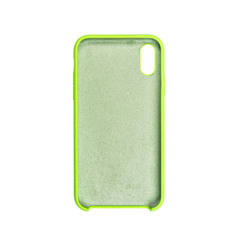 Capinha De Prote O Para Iphone Xr Em Silicone Veludo Verde